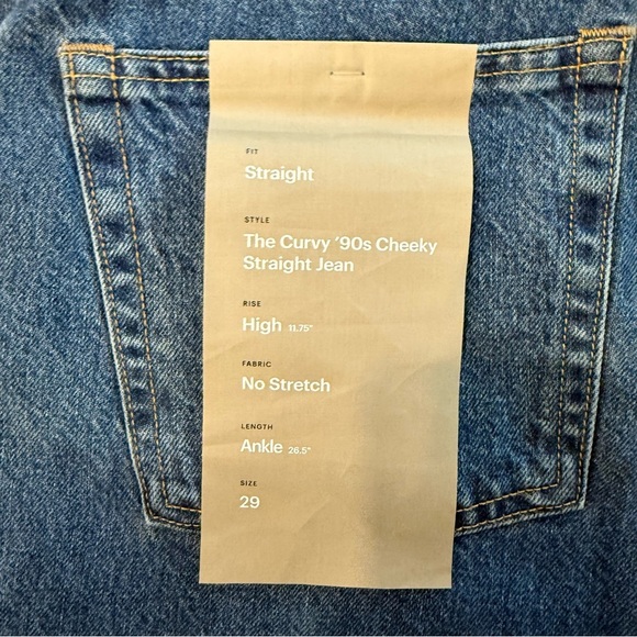 Everlane Women's Straight Leg Jeans - Blue - Picture 2 of 5